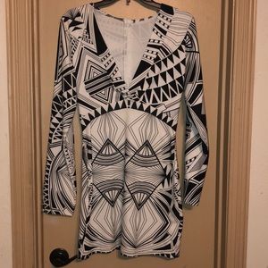 SOLD~ Black and white dress